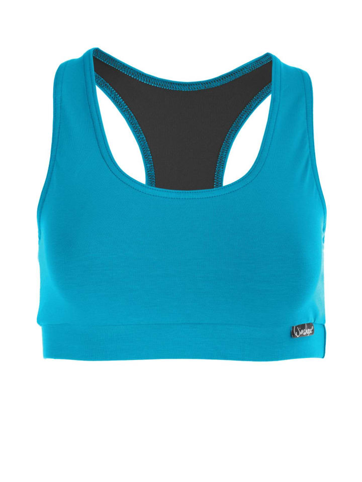 

Winshape Спортивный бюстгальтер WVR1 бирюзового цвета