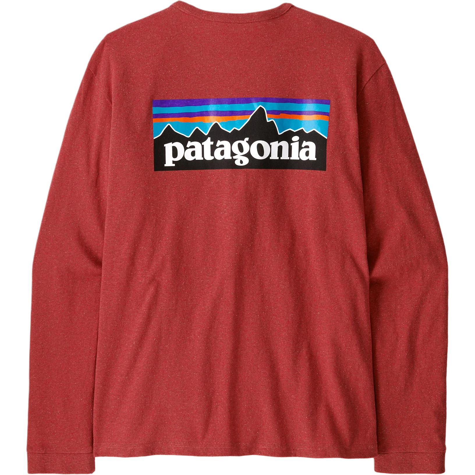 

Футболка с длинным рукавом и логотипом Patagonia, красный