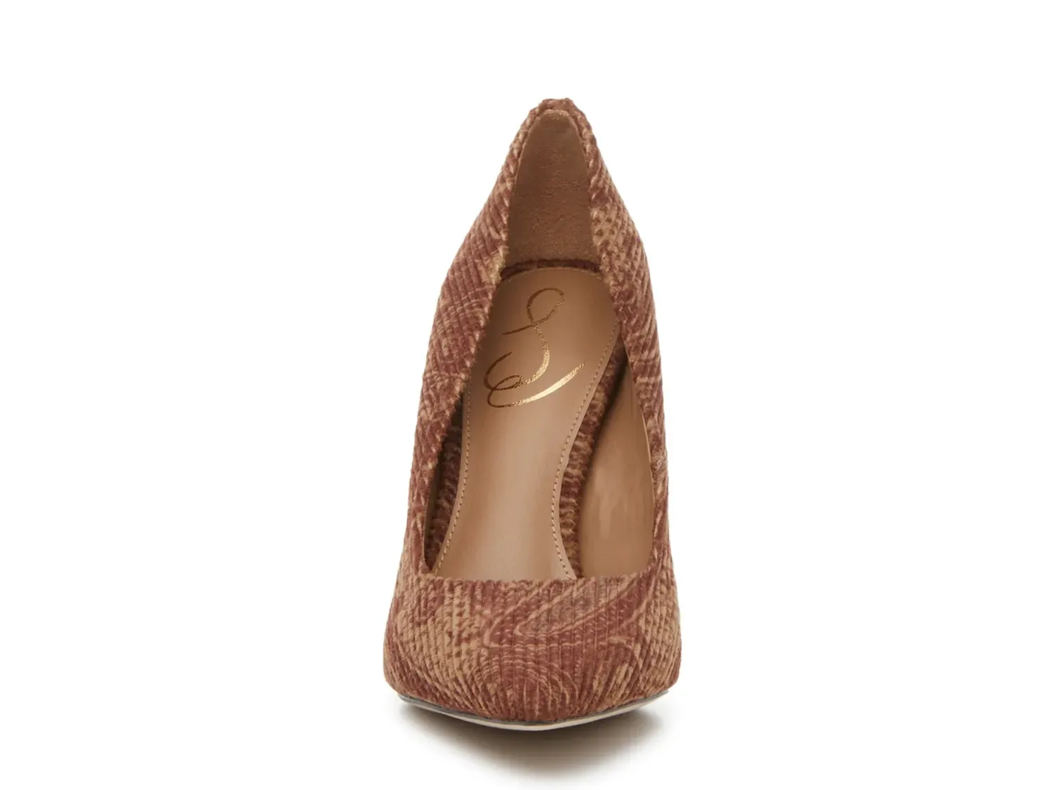 Туфли-лодочки Sam Edelman Hazel, коричневый вельвет с узором «пейсли» — фото 2