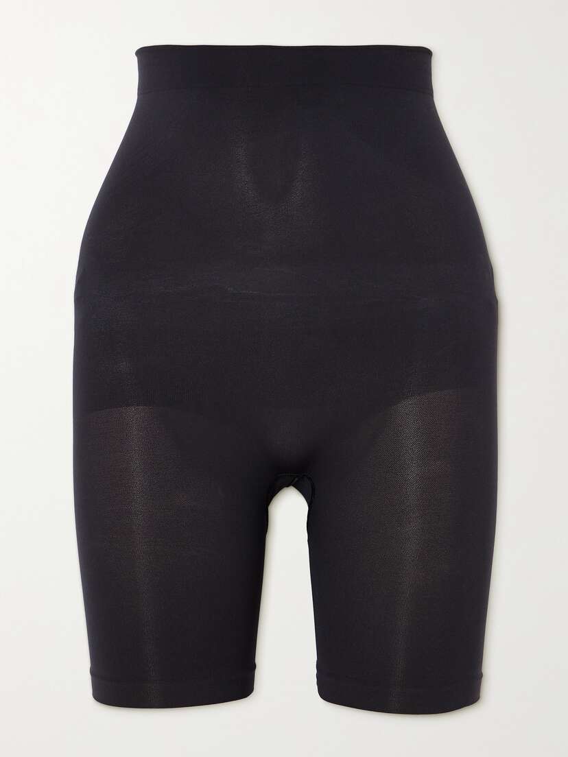 

Бесшовные скульптурные шорты до середины бедра - оникс Skims, черный