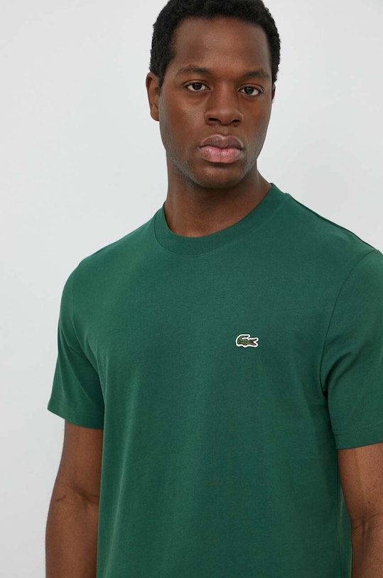 

Хлопковая футболка Lacoste, зеленый
