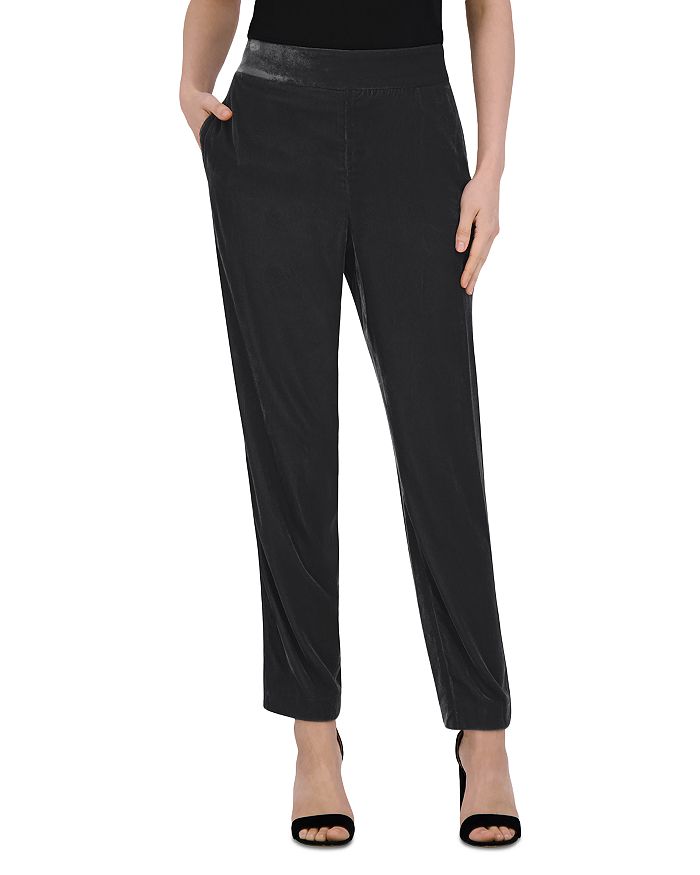 

Бархатные брюки BCBGMAXAZRIA, черный