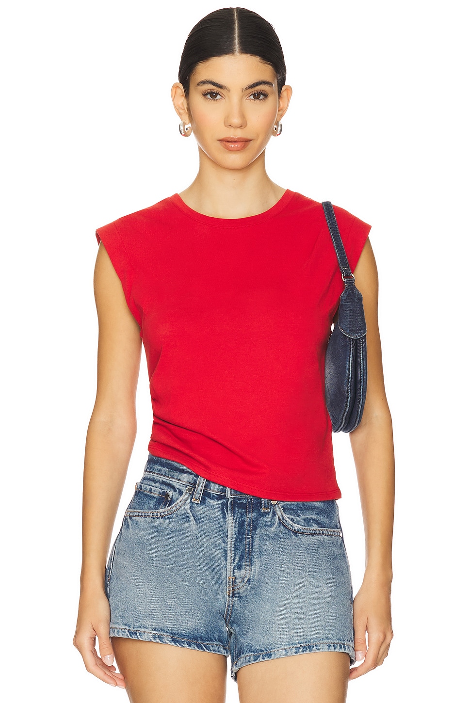 

Mica короткий топ на бретельках Rag & Bone, port red