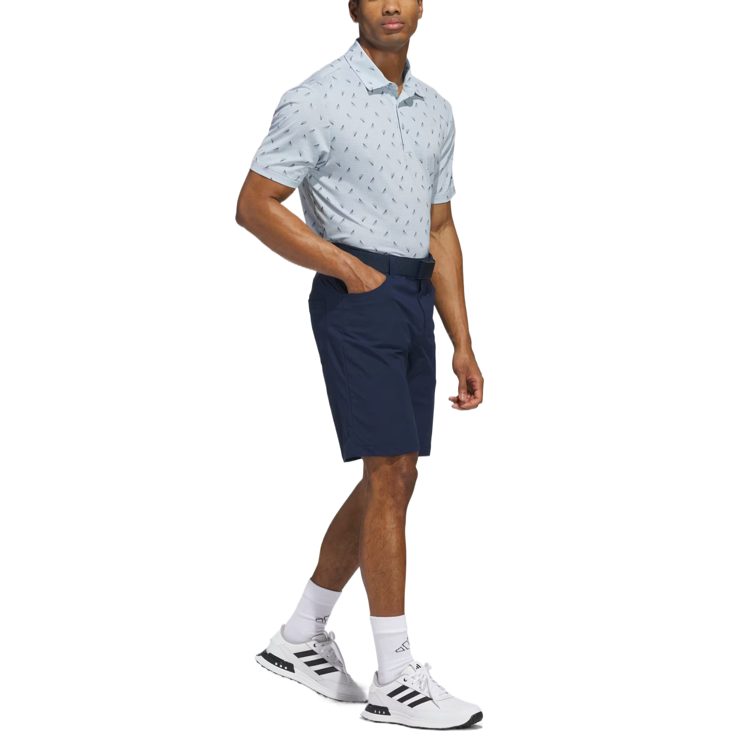 Шорты Free Shipping With AdiClub Ultimate365 5 Pocket Golf Shorts Adidas, синий — фото 3