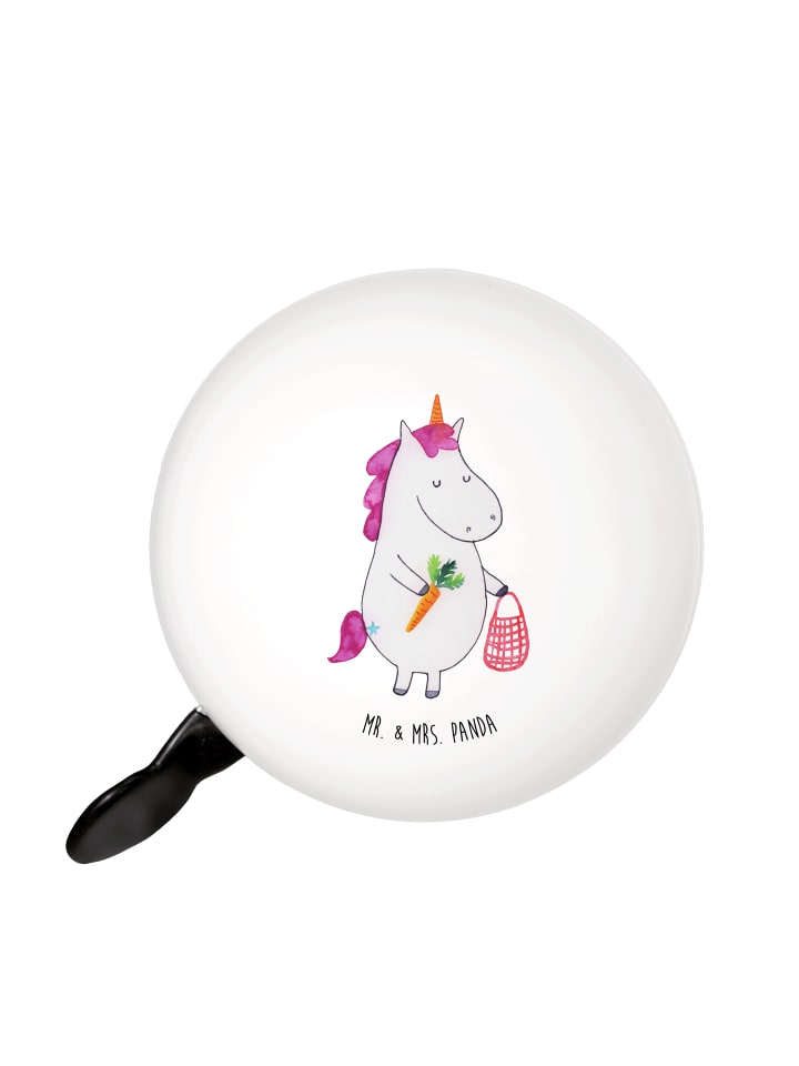 

Mr. & Mrs. Panda Веганский велосипедный звонок в виде единорога без слогана, белого цвета