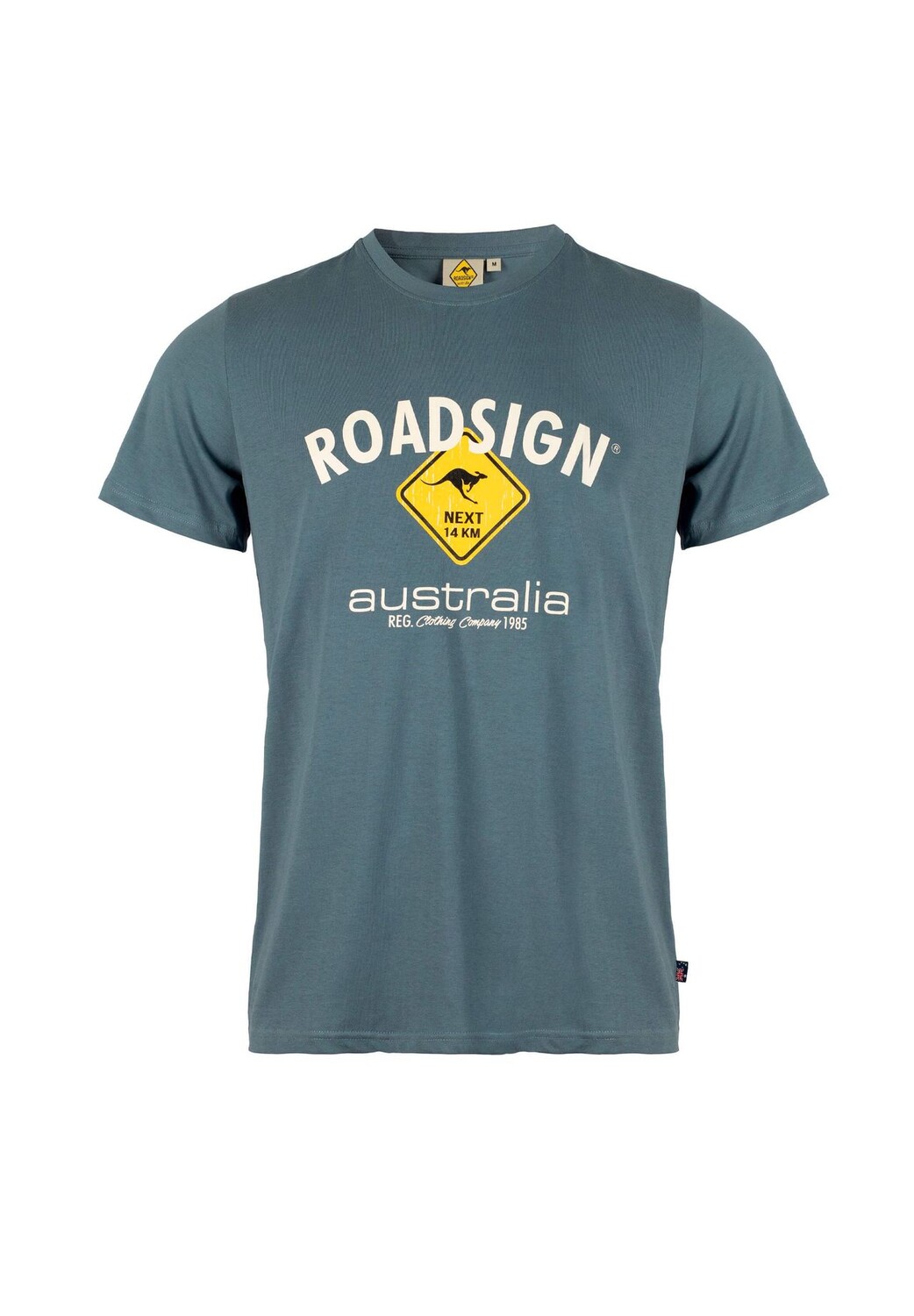 

Мужская футболка Diamond с логотипом и круглым вырезом, 100% хлопок ROADSIGN australia, серый