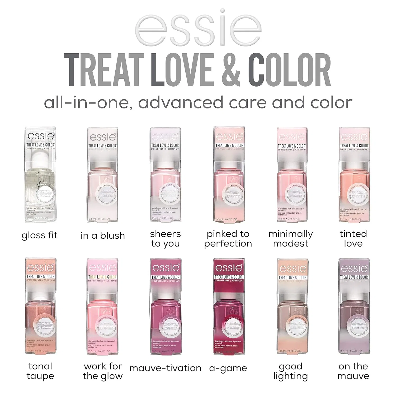 Укрепляющий лак для ногтей «Treat Love & Colour» от Essie, оттенок 22 In A Blush Essie — фото 4