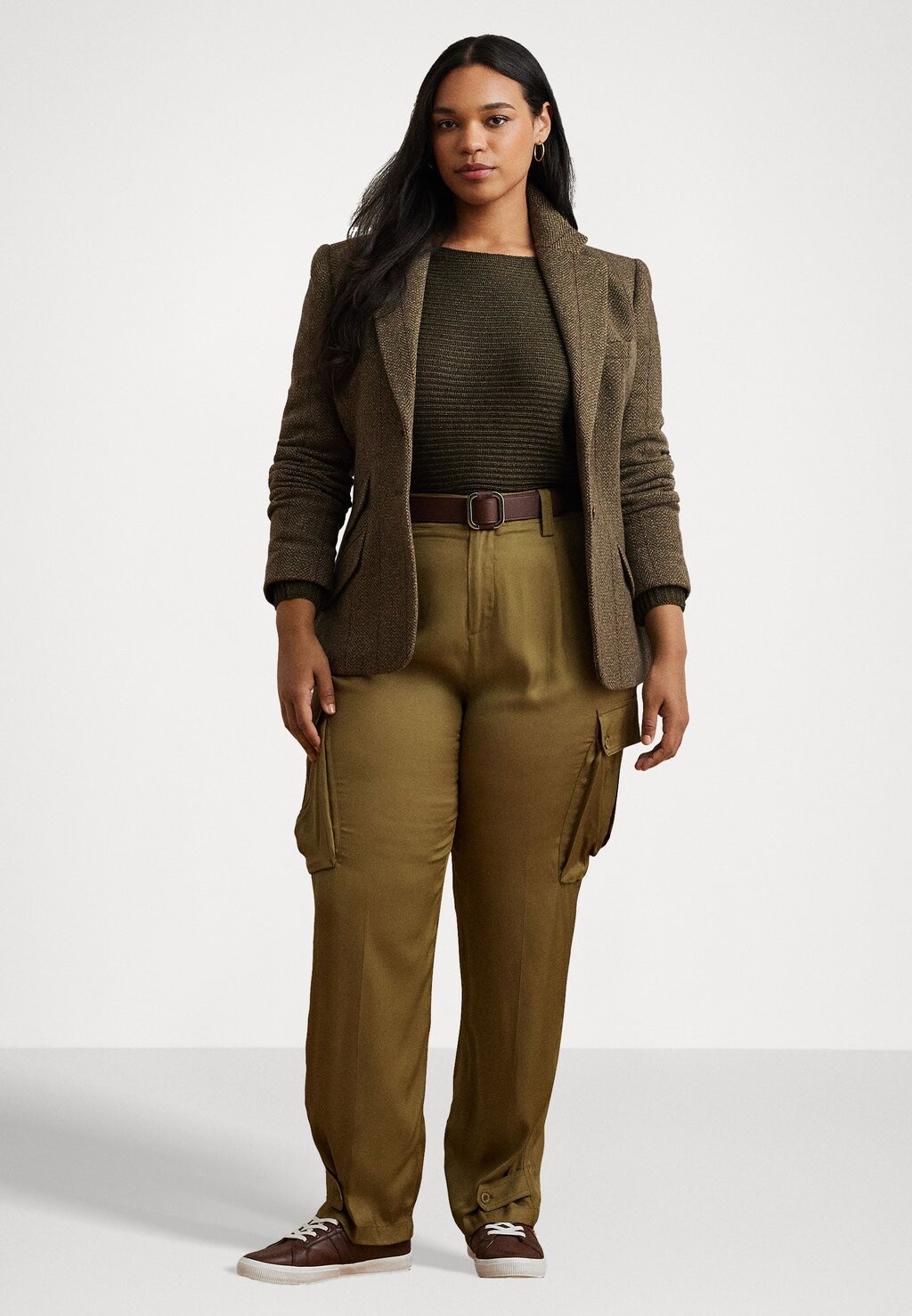 Брюки карго TWILL CARGO ANKLE PANT Lauren Ralph Lauren Woman, цвет Tan — фото 4