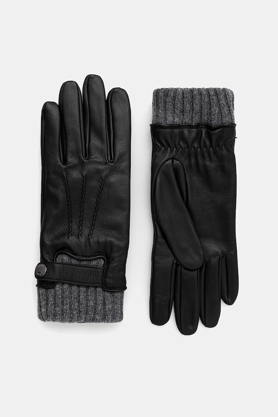 

Кожаные перчатки Boss, черный