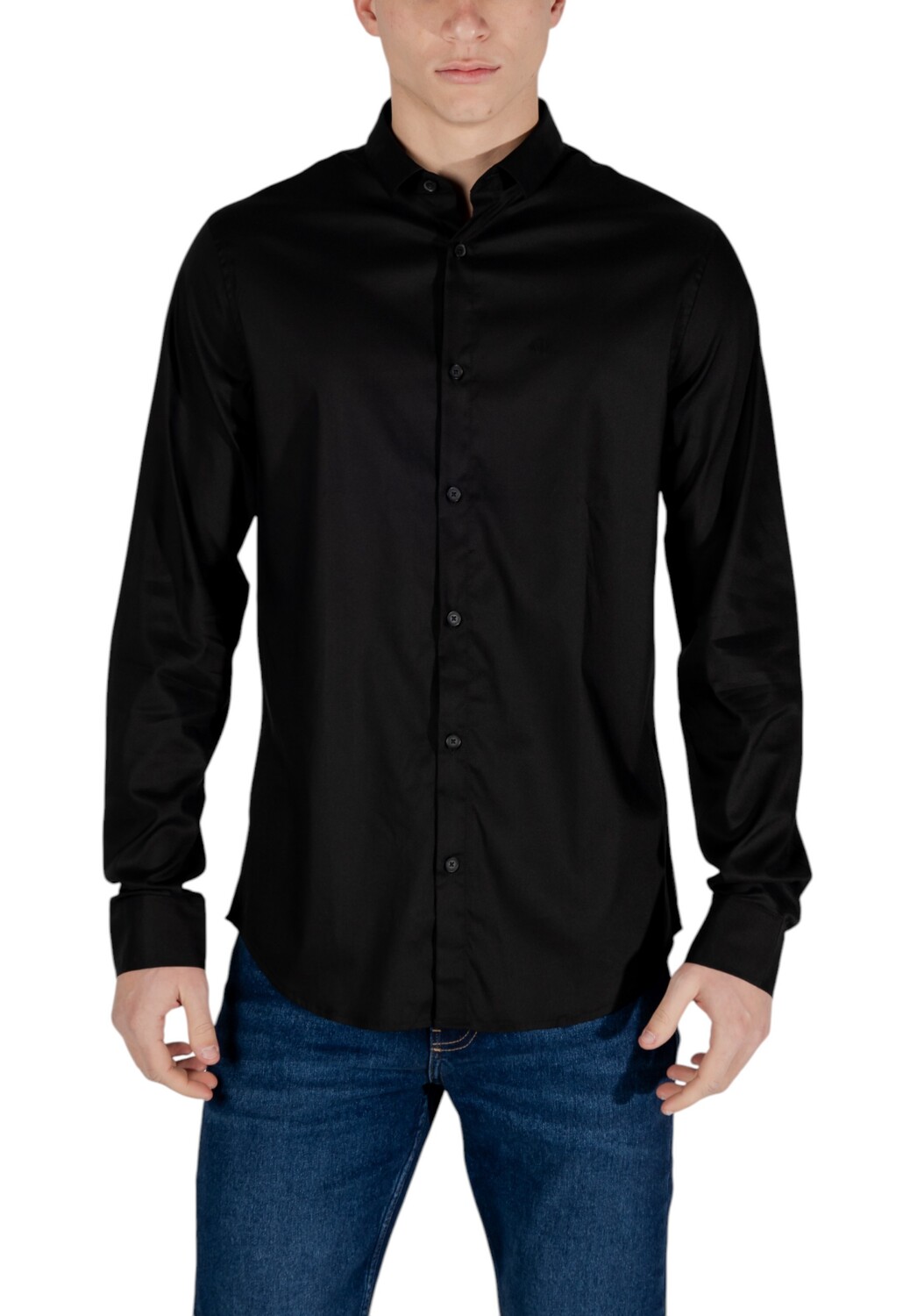 

Рубашка Armani Exchange однотонная, черный
