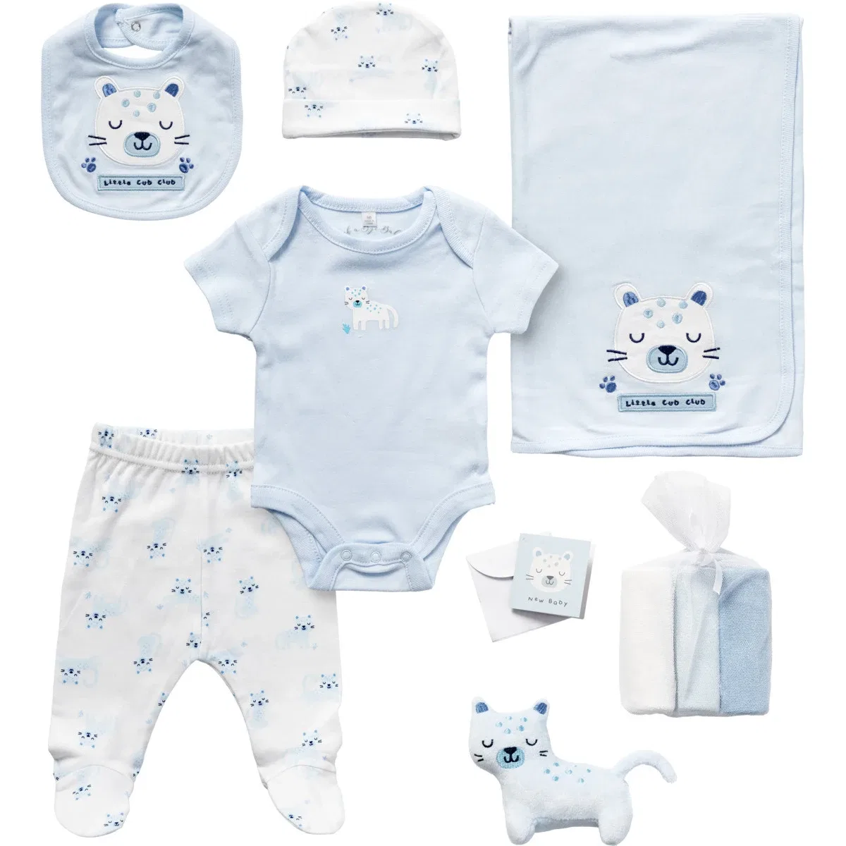 Набор одежды с кошками, Rock a Bye Baby Boutique, белый