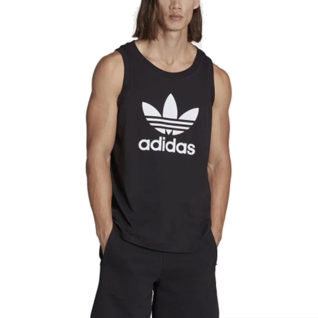Спортивный топ adidas Originals Adicolor Classics Trefoil Tank Top 'Black White' IA4811, черный — фото 2