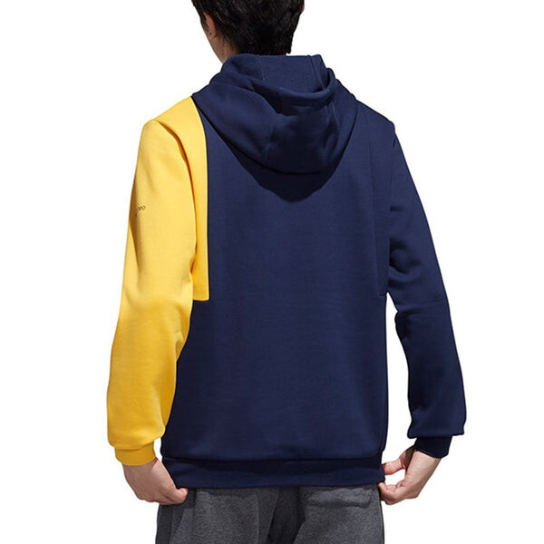 Толстовка adidas neo Contrasting Colors Loose Sports Pullover Navy Blue, синий — фото 4