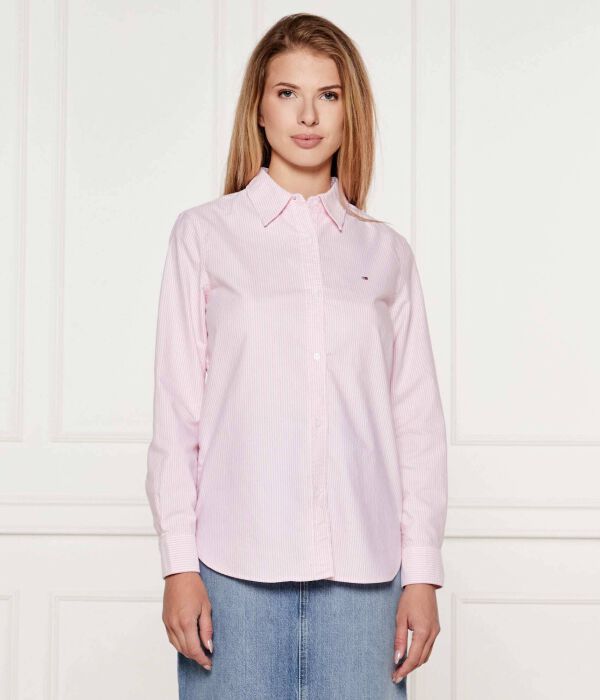 

Рубашка Relaxed fit Tommy Hilfiger, розовый