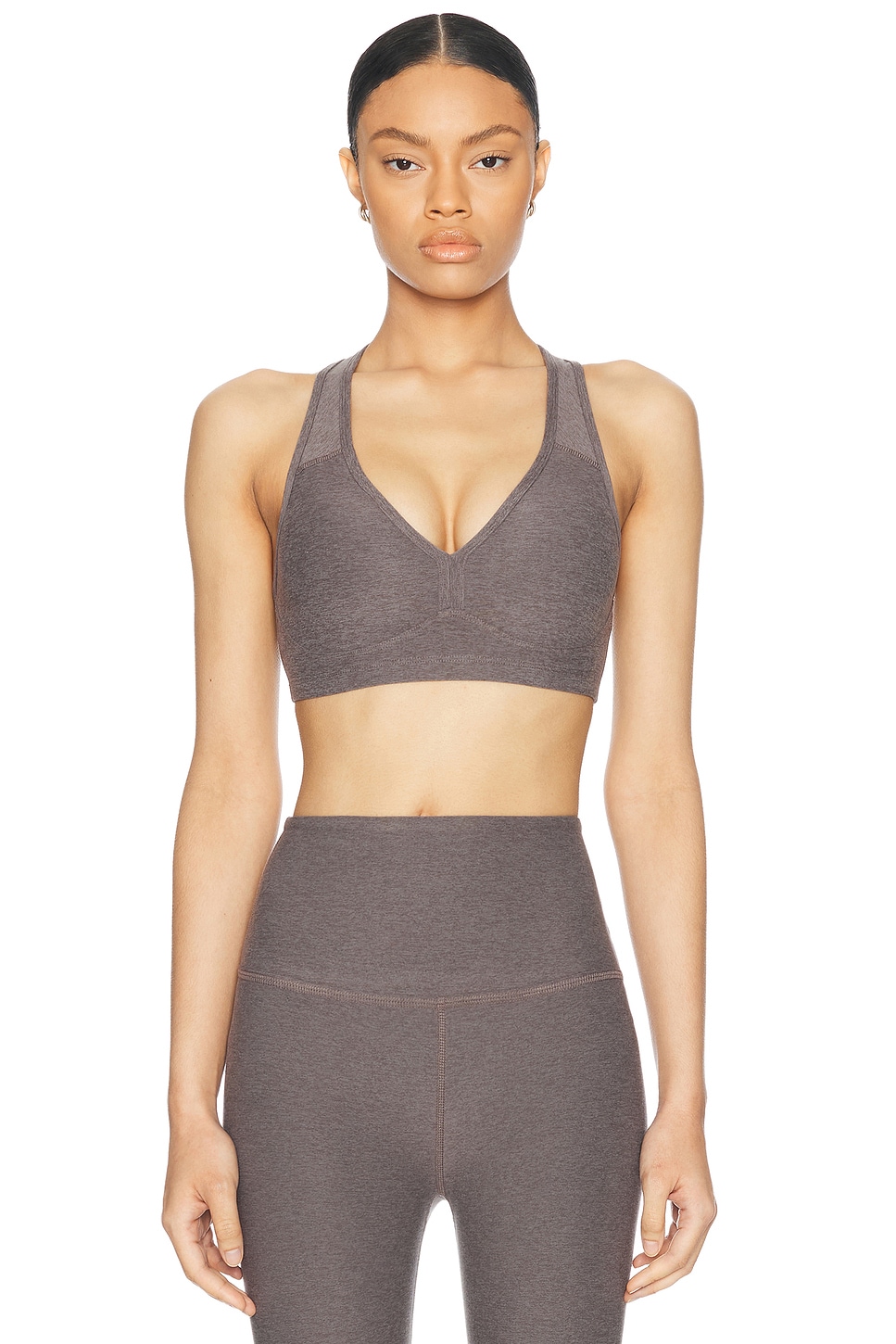 

Спортивный бюстгальтер Spacedye Lift Your Spirits Beyond Yoga, цвет Soft Umber Heather