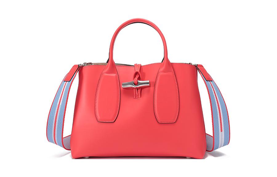 

LONGCHAMP Сумка Roseau из коровьей кожи, женская, среднего размера, красная