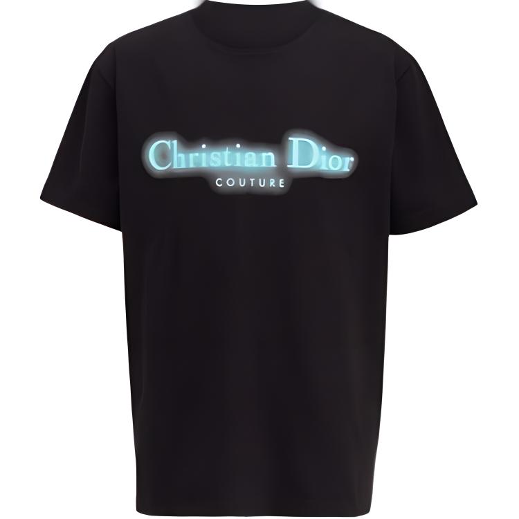 

Футболка с принтом логотипа Homme DIOR, черная