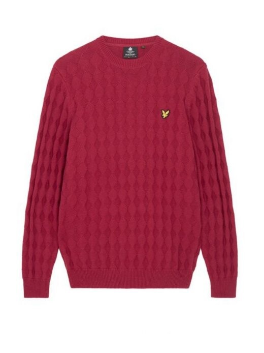 

Вязаный свитер Lyle & Scott, красный