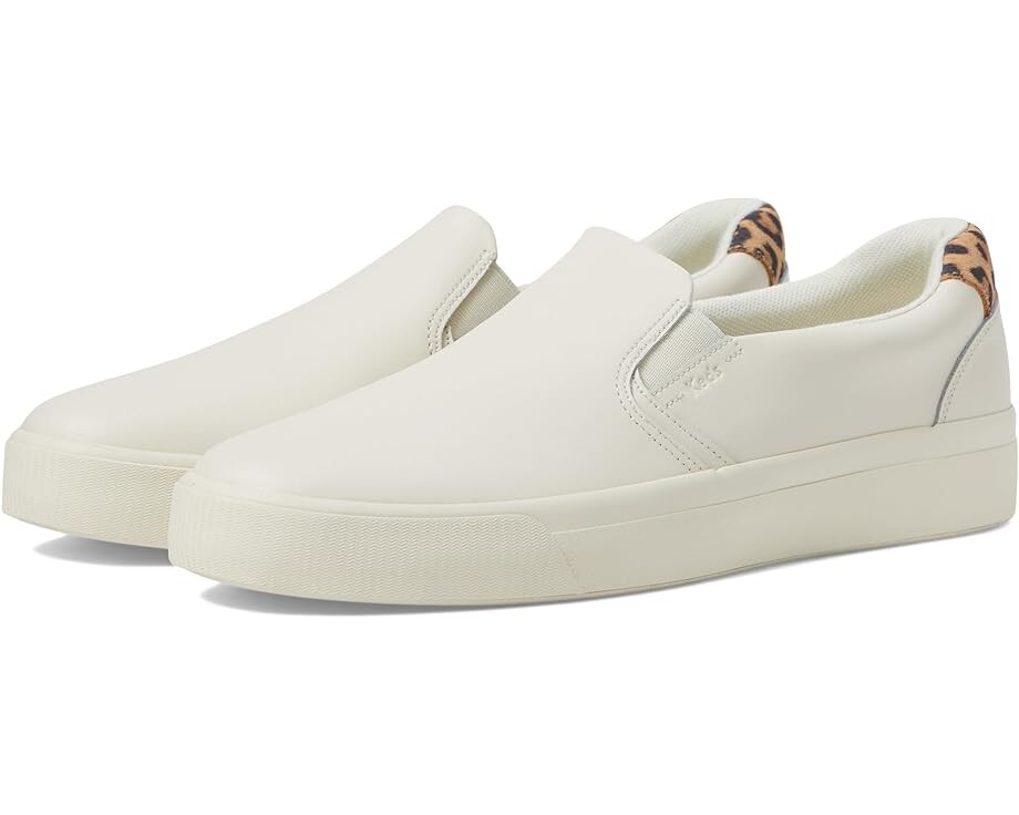 

Кроссовки Keds Pursuit Slip On, цвет White/Leopard Leather