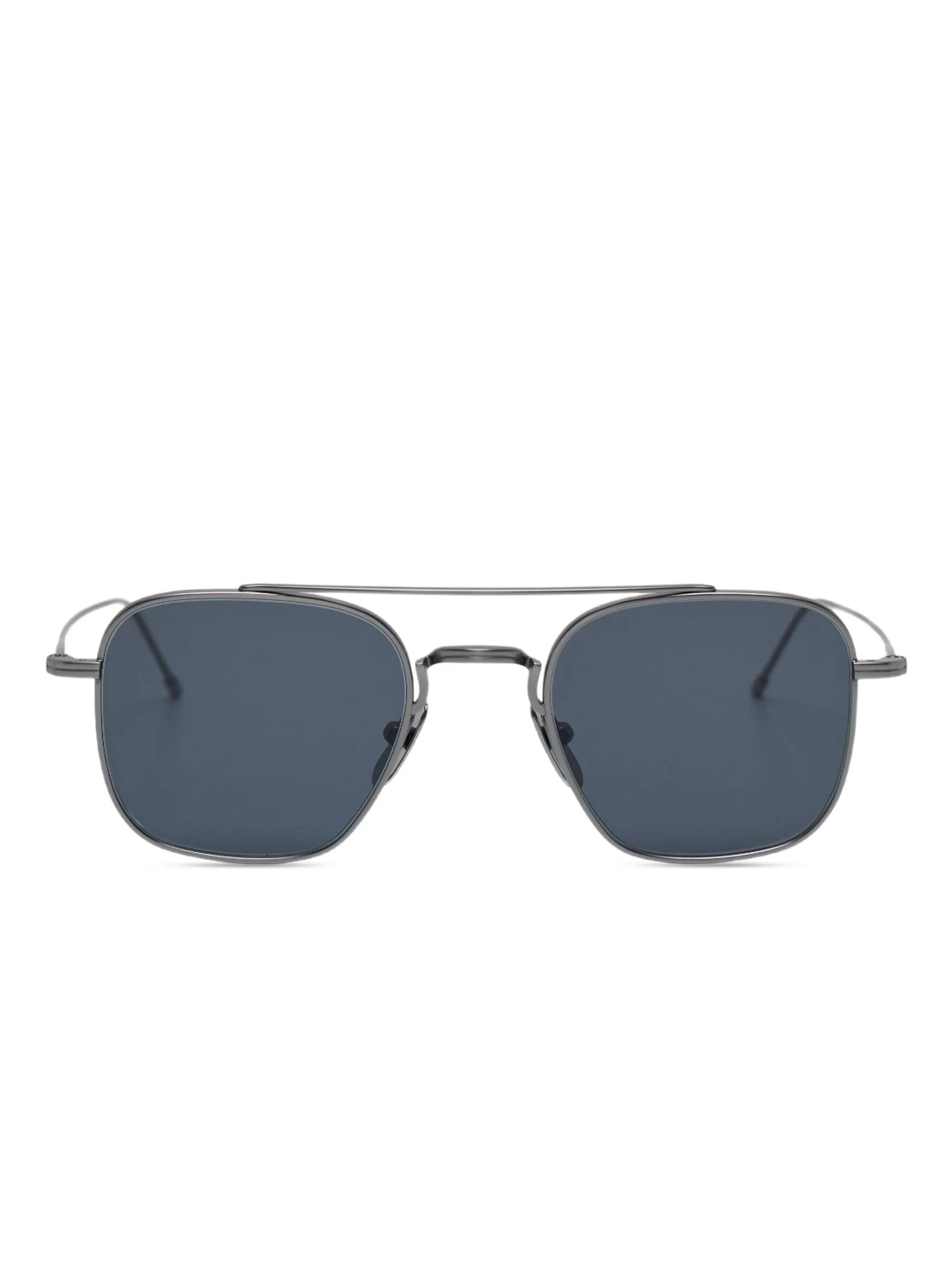 

Титановые солнцезащитные очки в пилотной оправе Thom Browne Eyewear, серый
