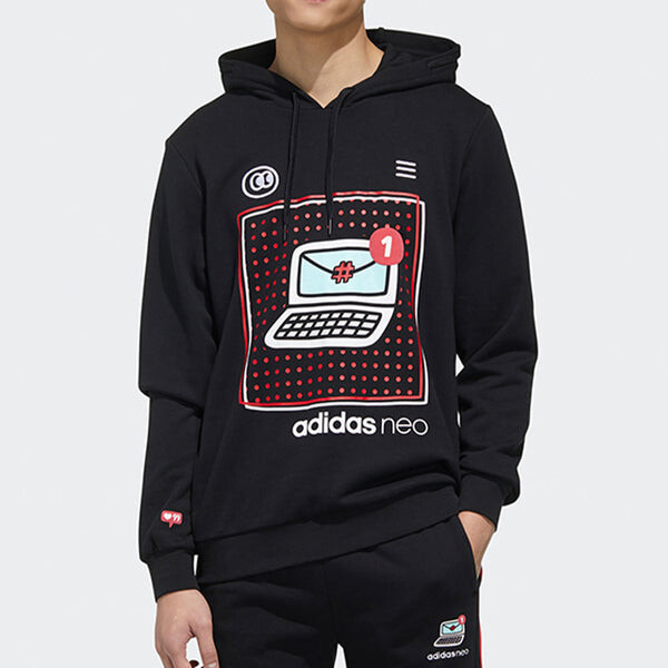 Толстовка Men's adidas neo VLDAY HDY Sports Black, черный — фото 3