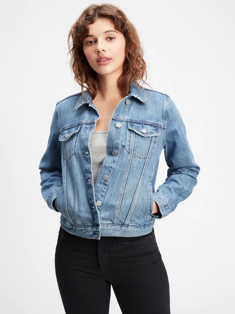 

Джинсовая куртка Gap, синий
