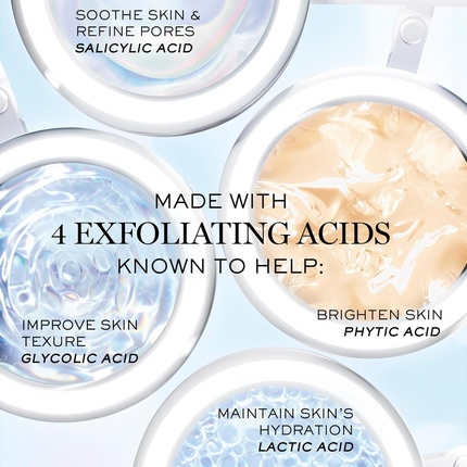 Clarifique Double Treatment Essence Отшелушивающая, осветляющая, успокаивающая эссенция для лица с салициловой, гликолевой, молочной кислотами Улучшает сияние кожи, выравнивает тон, увлажняет Lancôme — фото 3