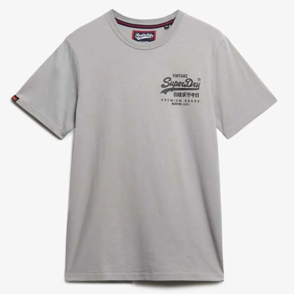 Футболка с коротким рукавом Superdry Tokyo Relaxed Fit, серый — фото 3