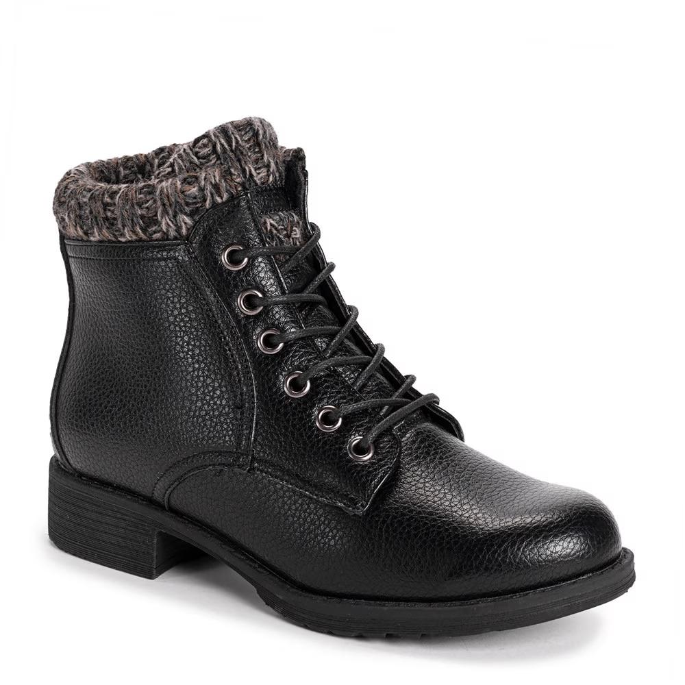 Ботинки для походов Muk Luks с шнуровкой, black