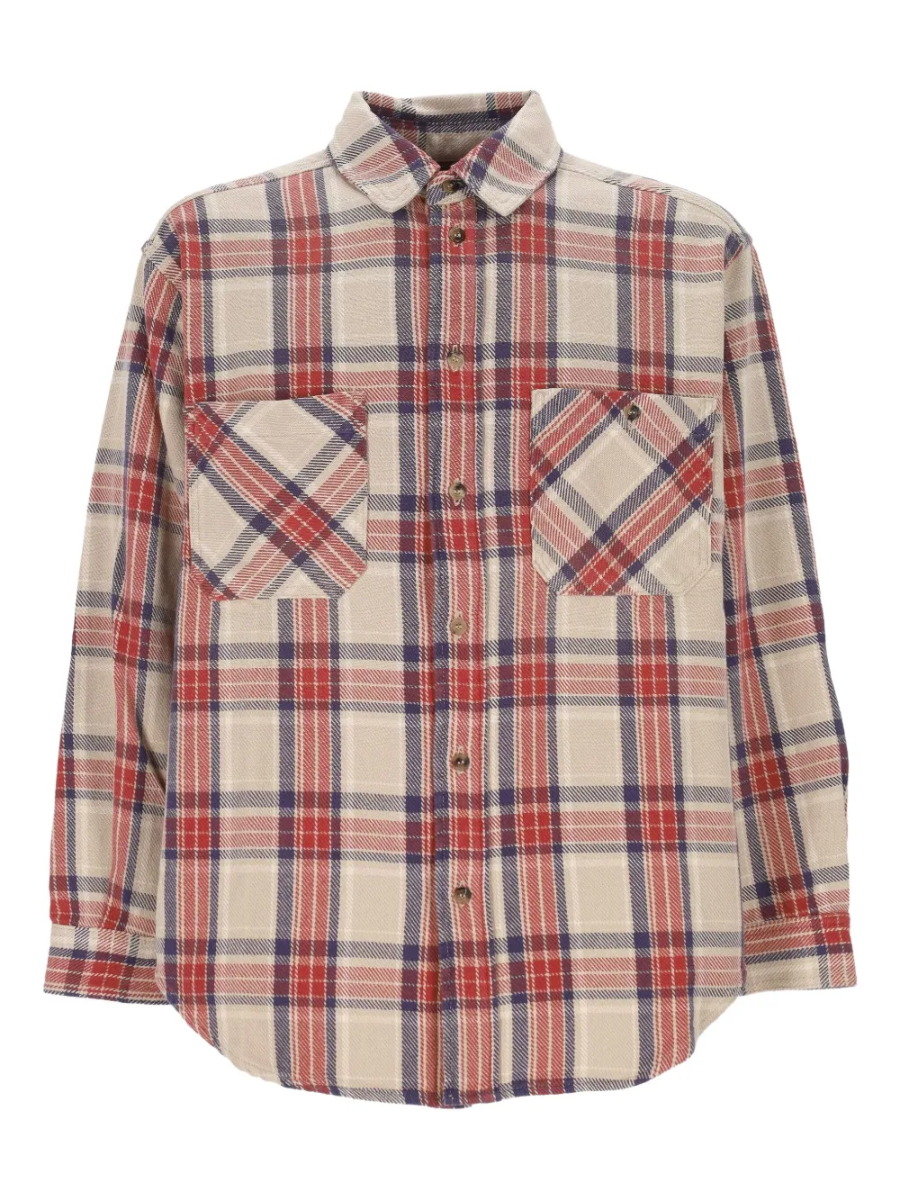 

Клетчатая рубашка с нагрудным карманом Haikure, нейтральный