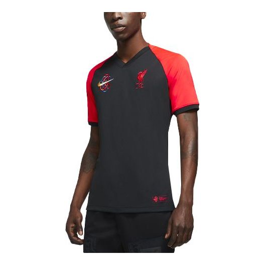 

Футболка Nike Liverpool color block Football Quick-drying Short Sleeve Men's Black DJ1452-165