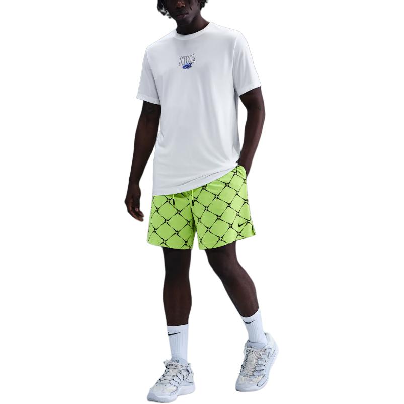 Мужские повседневные шорты dri fit Nike, желтый/черный — фото 2