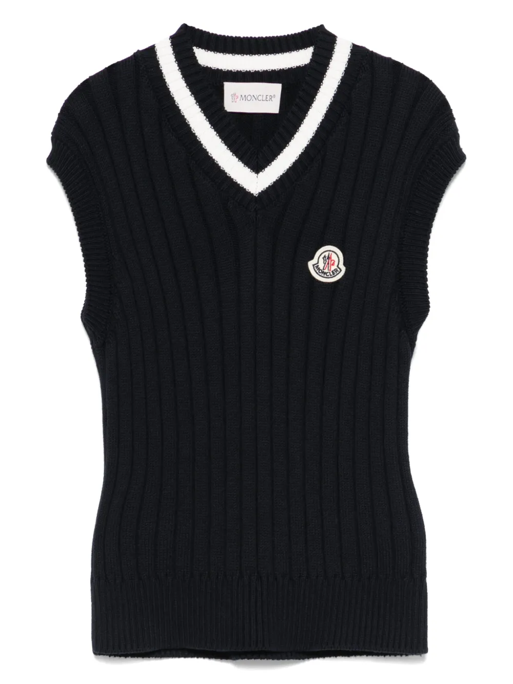 

Топ в рубчик Moncler Enfant, синий