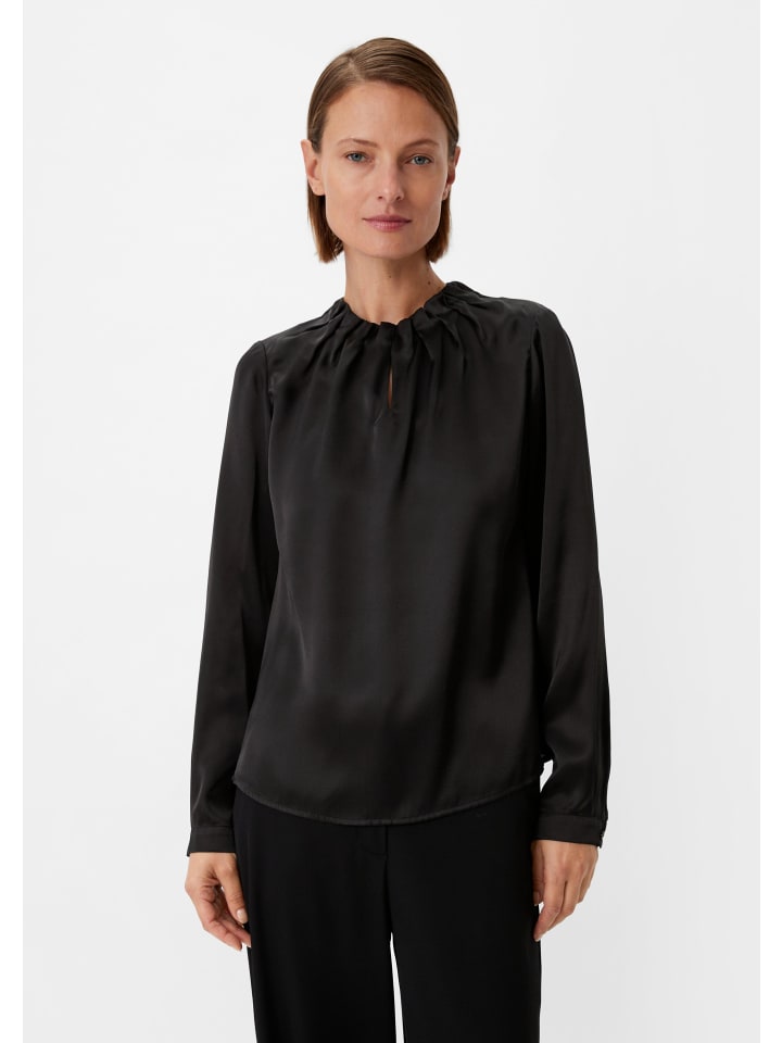 

Блуза comma Bluse langarm, черный