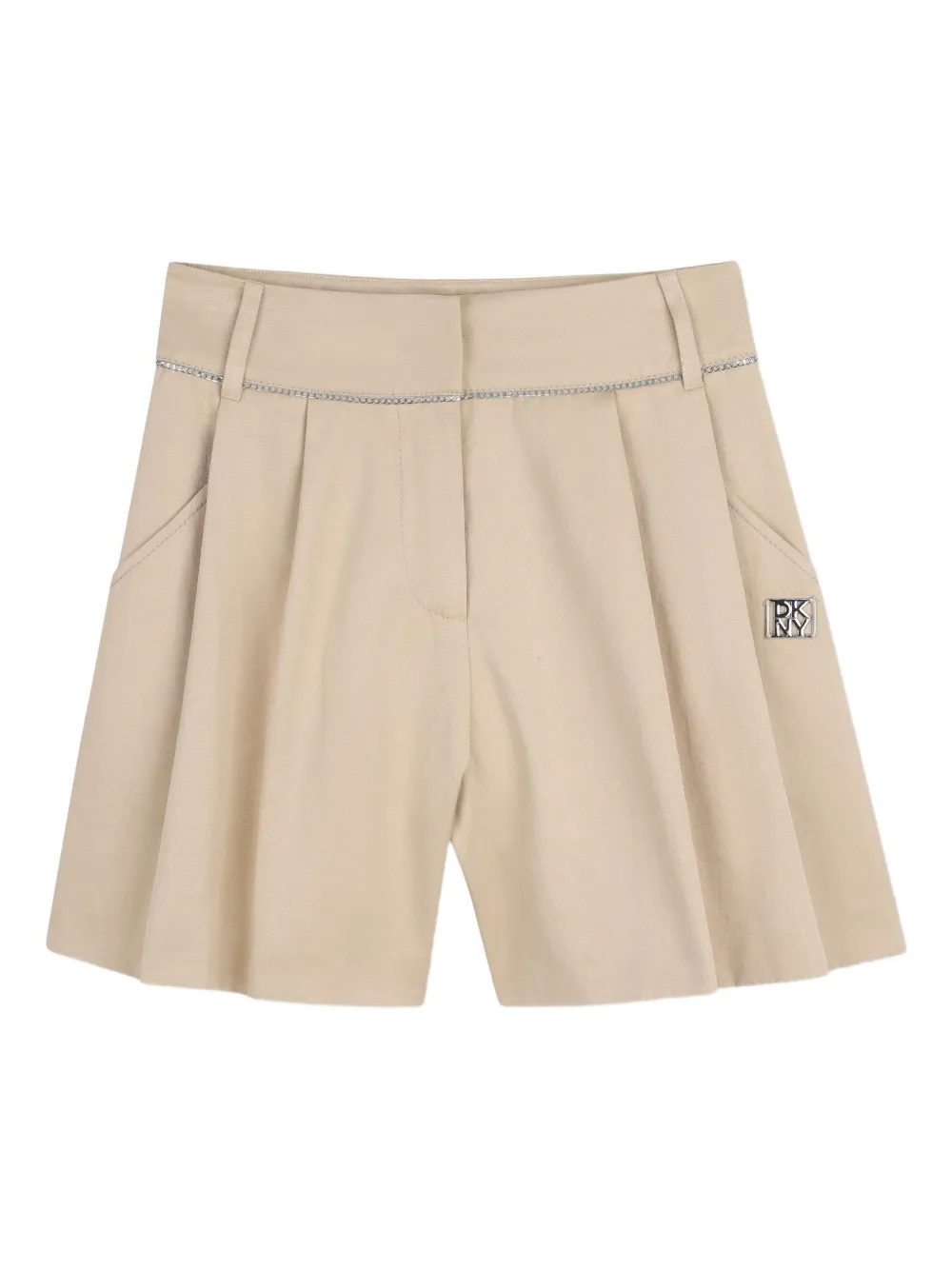 

Шорты со складками Dkny Kids, бежевый