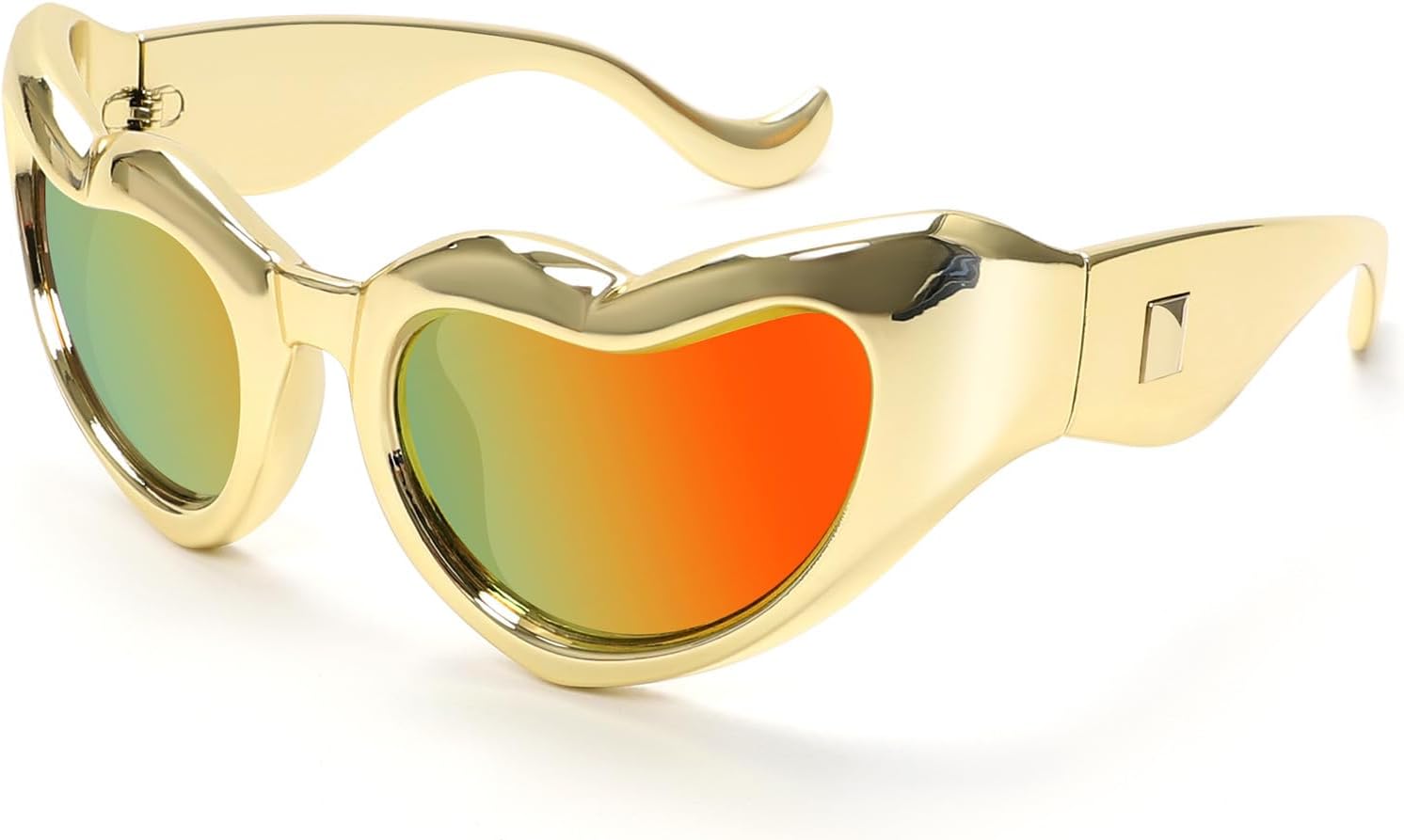 

Модные солнцезащитные очки в форме сердца для женщин, ретро-очки в форме сердца, очки в стиле «кошачий глаз» в стиле Y2K, очки для вечеринки, рейва, костюма helena, C4