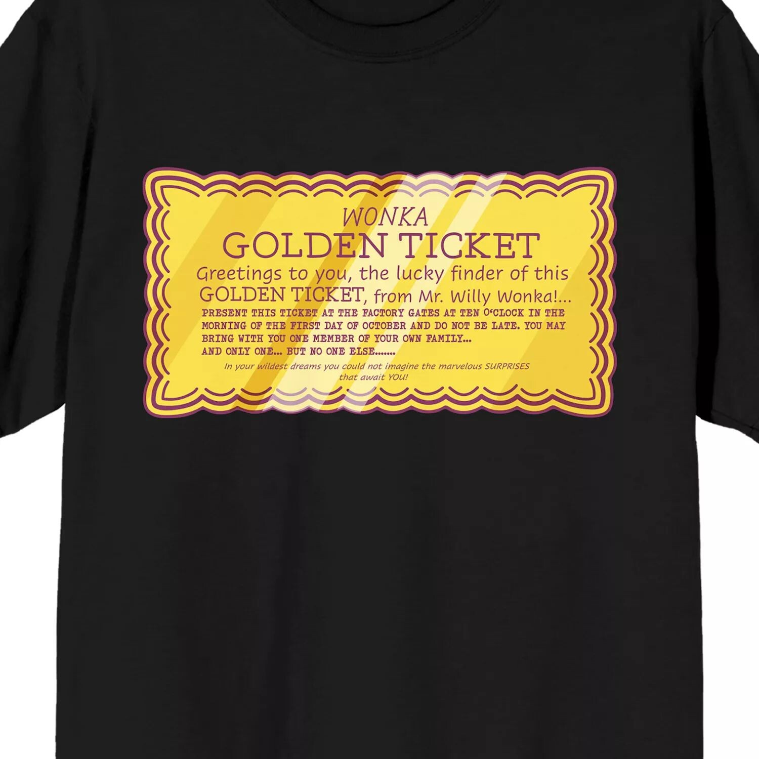 

Мужская футболка Willy Wonka Golden Ticket Licensed Character