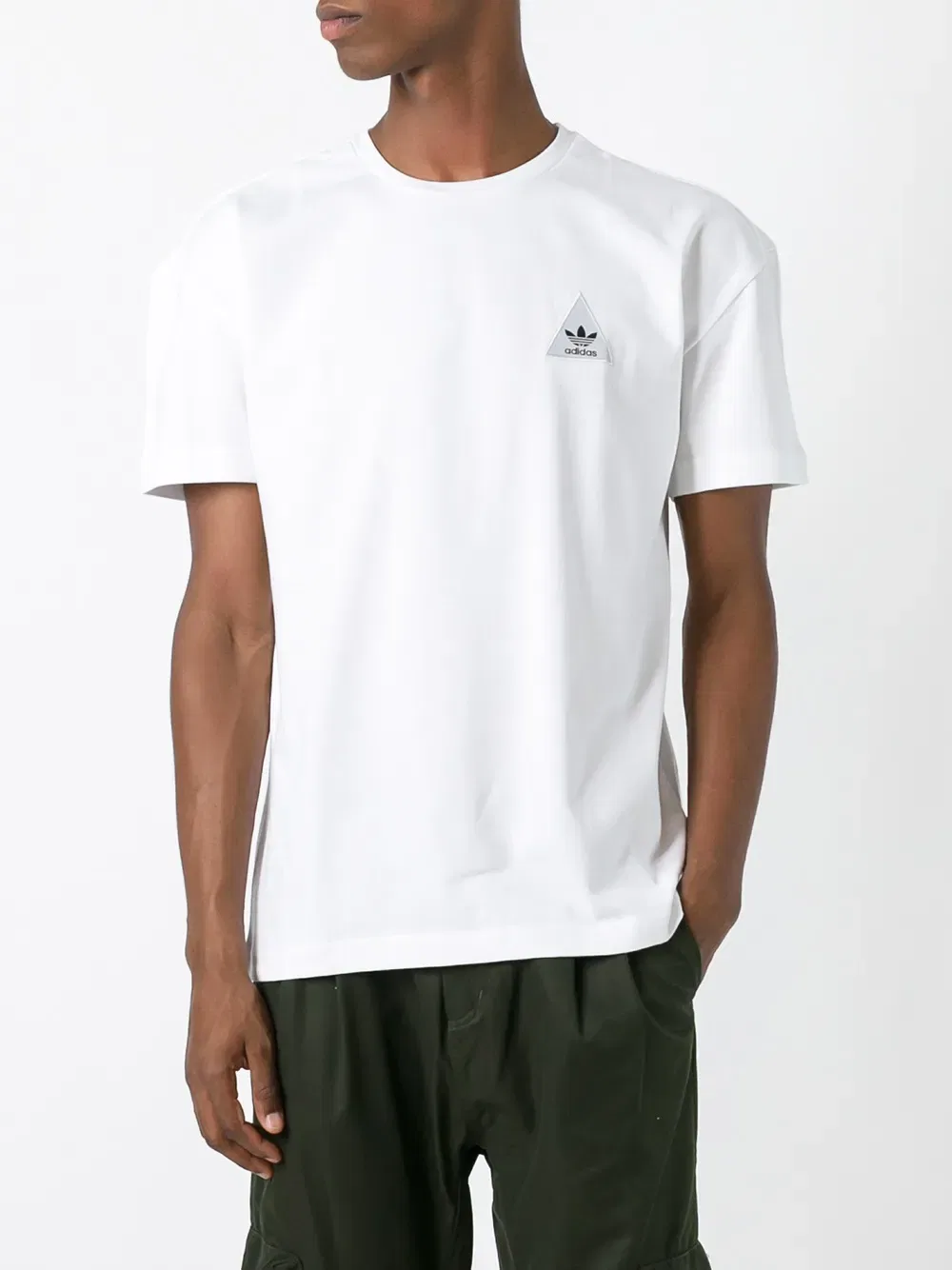 Футболка свободного кроя "Hu race" Adidas, белый — фото 3