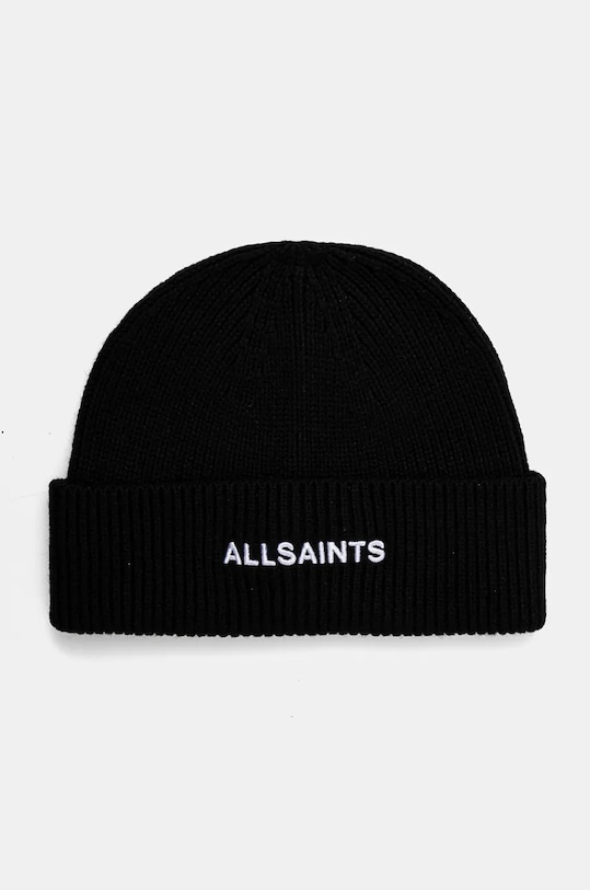 

Шапка с добавлением шерсти Allsaints, черный
