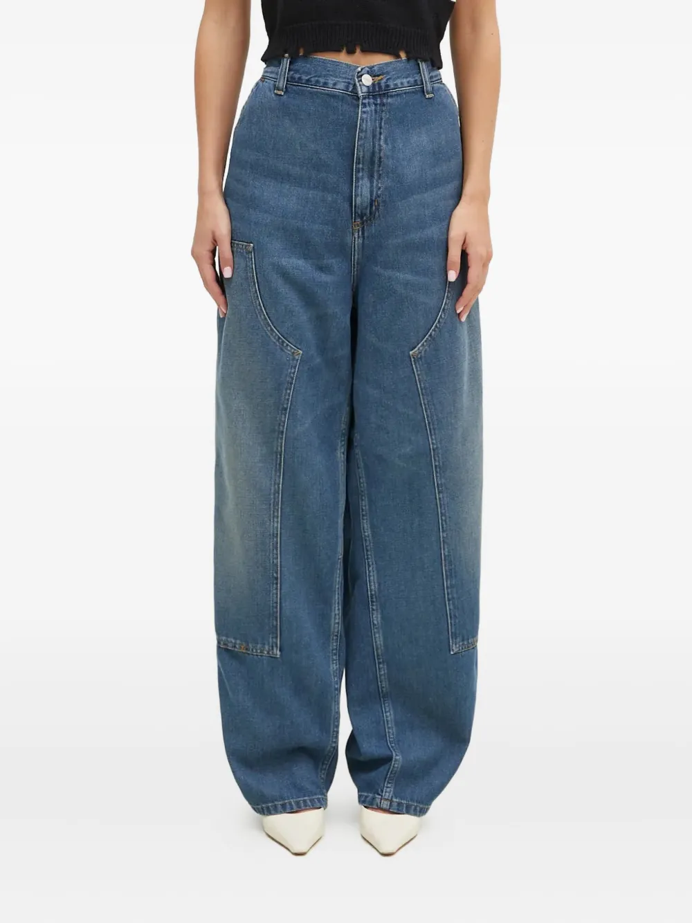 

Джинсы Brandon с панельным дизайном и карманами Carhartt Wip, синий