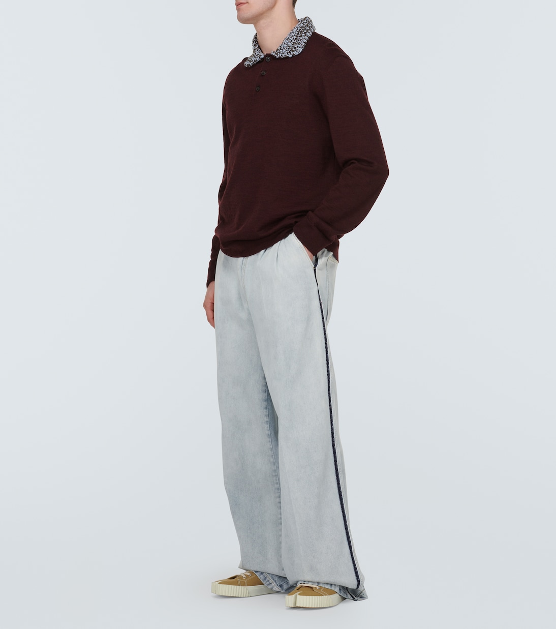 Джинсы с высокой посадкой и широкими штанинами Maison Margiela, Icy Slip — фото 2