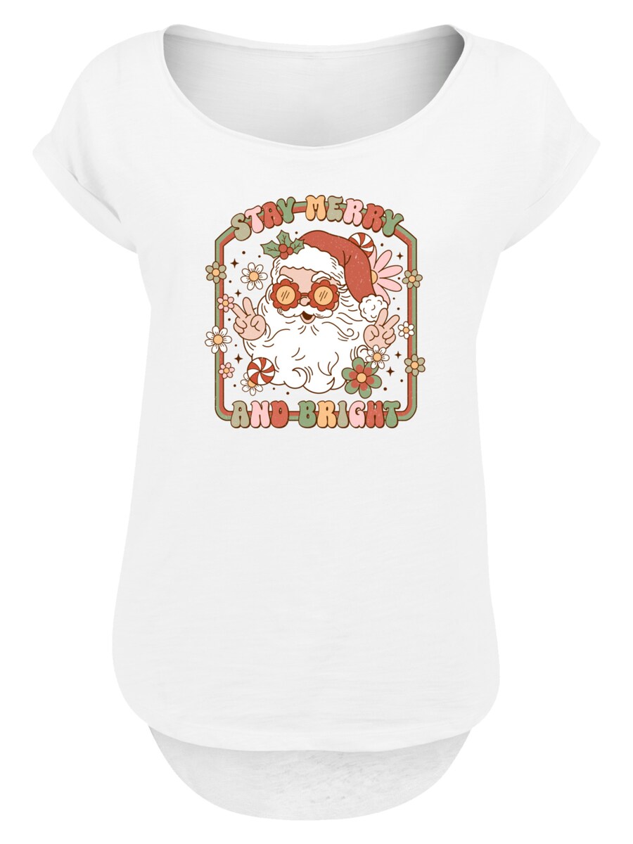 

Рубашка F4NT4STIC Stay Merry And Bright Hippie Santa, белый