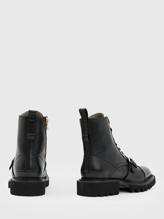 AllSainst Tori кожаные мотоциклетные ботинки AllSaints, Black — фото 2