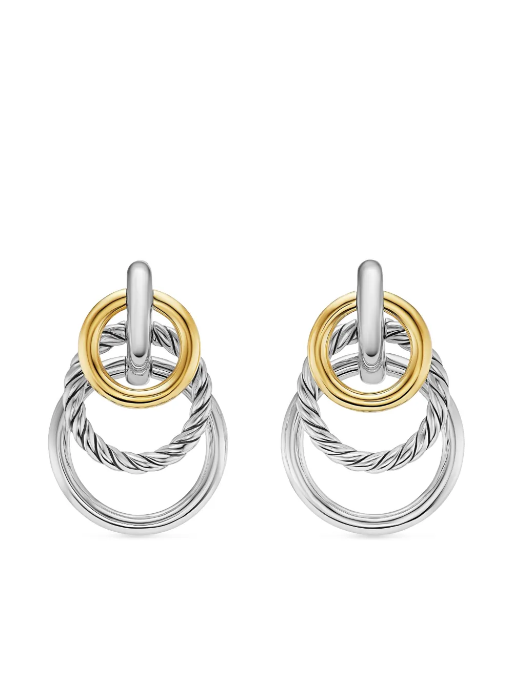 

Серьги DY Mercer из желтого золота David Yurman, серебряный