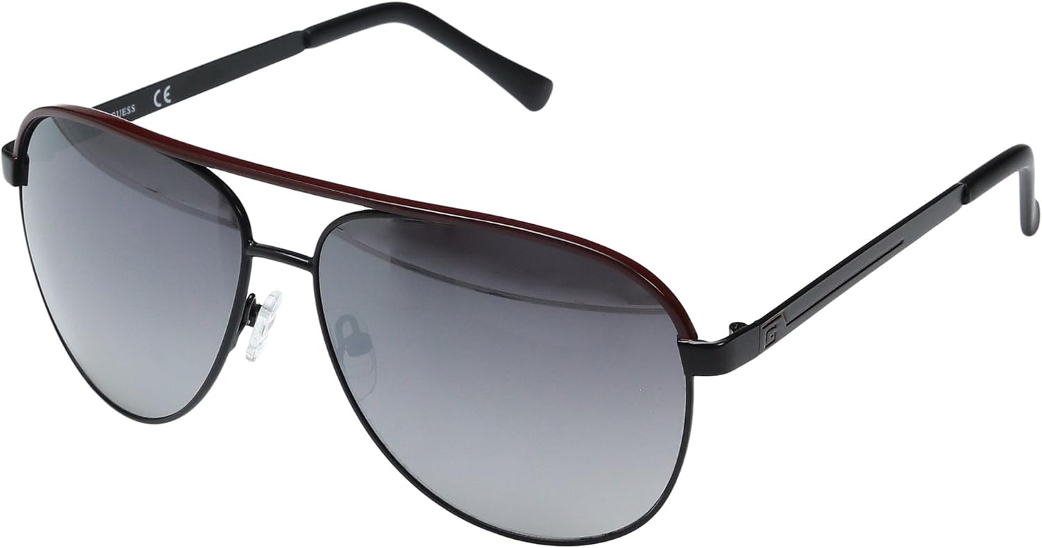 

Очки GUESS Unisex GF0172, Black/Red Line/Smoke Mirror Lens