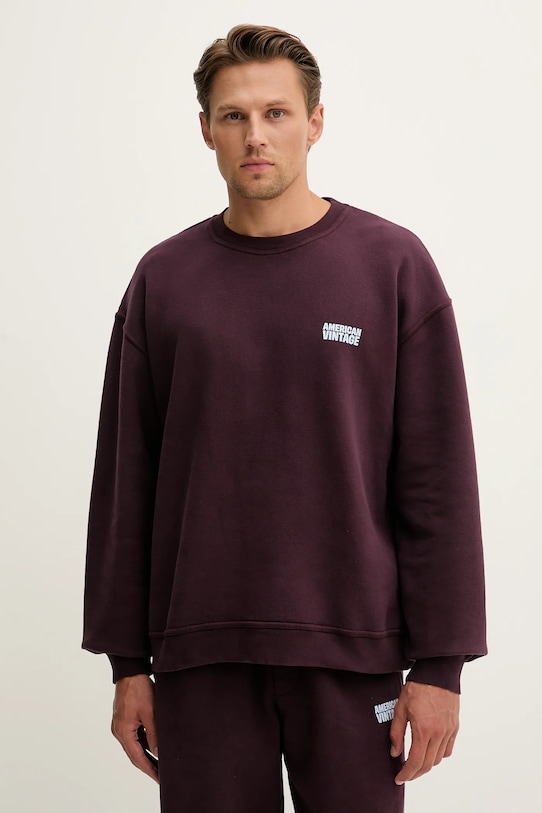 

Хлопковая толстовка American Vintage, фиолетовый