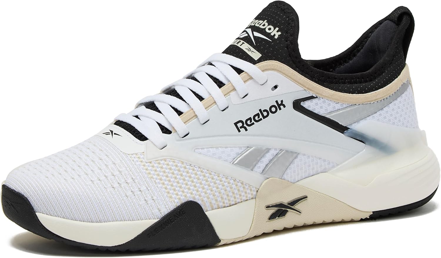 

Мужские спортивные кроссовки Reebok Nano Court для пикубола, белый/черный