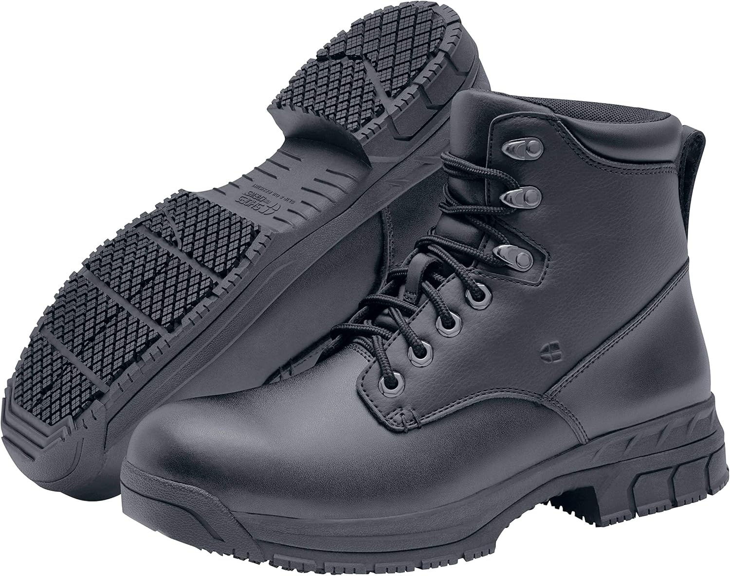 

Мужские рабочие ботинки ACE с шнуровкой и противоскользящей подошвой - удобная, нескользящая обувь для работы в строительстве, промышленности, логистике и других сферах - с мягким носком Rowan Shoes for Crews, черный