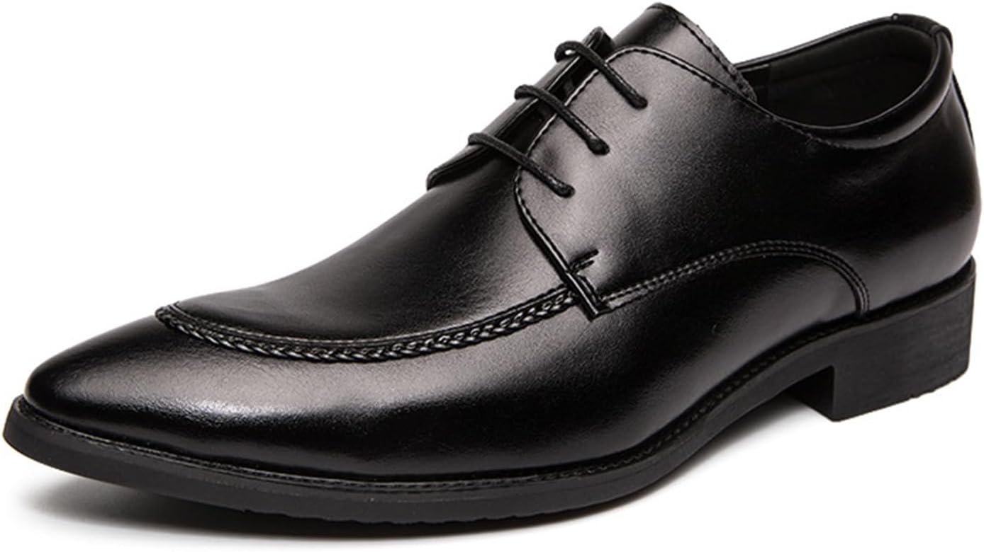 

Мужские деловые туфли KYOESCAI, оксфорды на шнуровке, мягкие туфли с гладким носком, дерби, черный