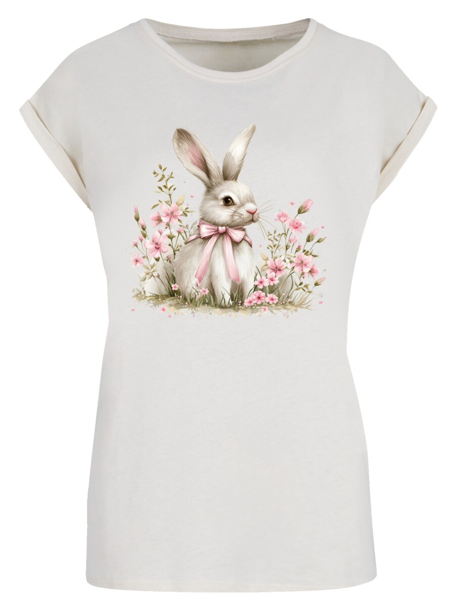 

Рубашка F4NT4STIC Niedlicher Osterhase mit Blumen, песочный